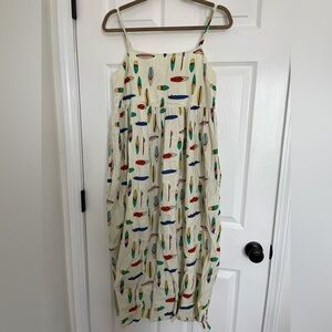 NWOT Hanna Andersson Muslin Surf’s Up Cotton Maxi Dress Small